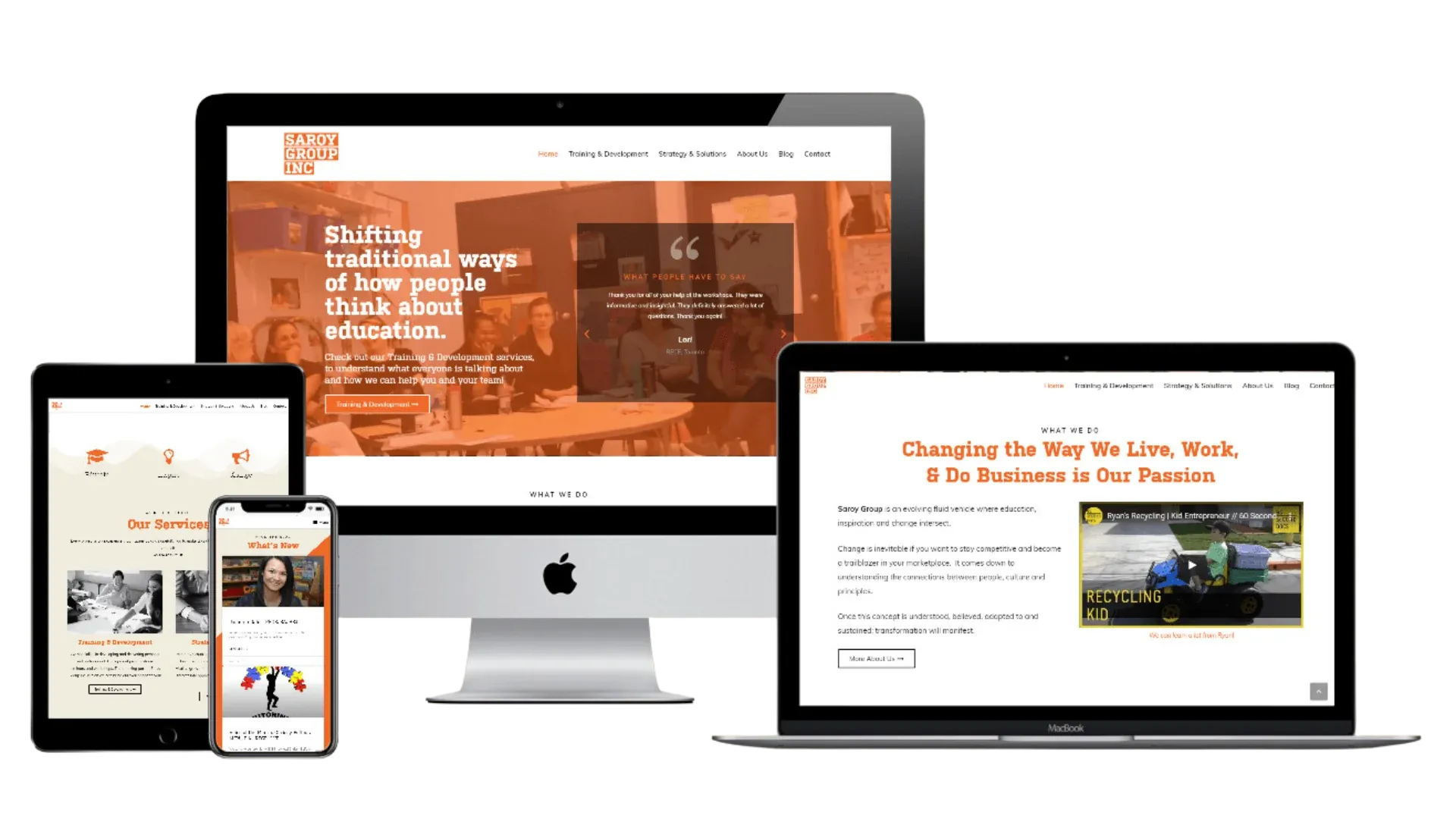 Saroy Group website